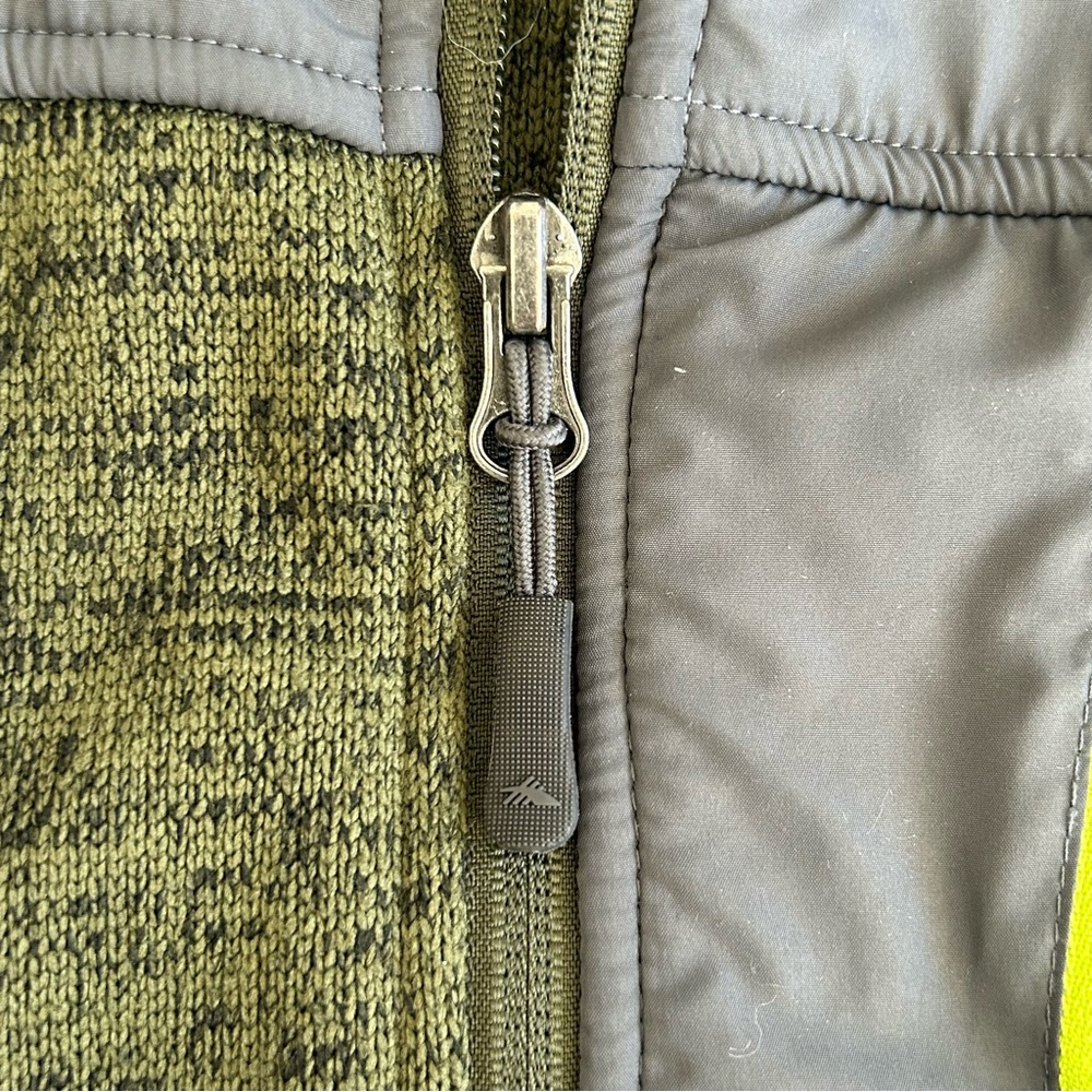 HIGH SIERRA Men Funston II Sweater‎ Fleece Jacket Moss Green Thermal Full Zip XL - Picture 4 of 15